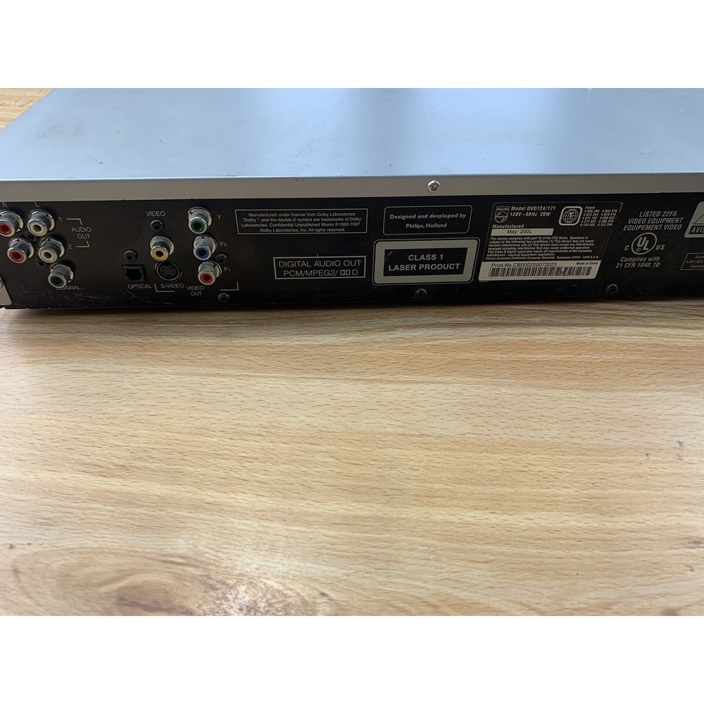 Phillips DVD Player Silver DVD724 Remote Included - Picture 12 of 12